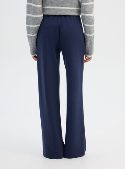 Pantaloni wide leg tinta unita
