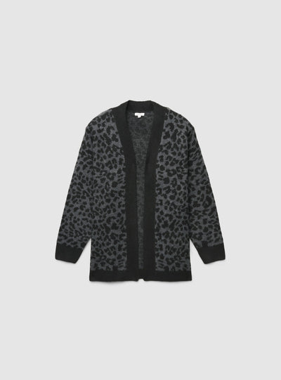 Cardigan aperto fantasia animalier
