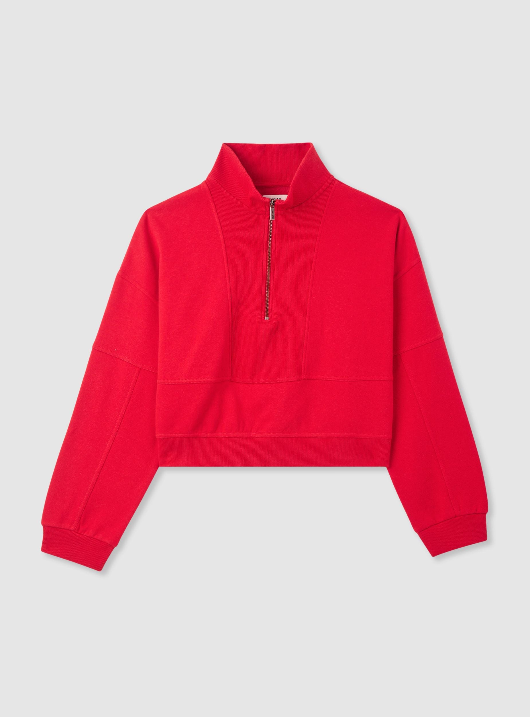 Sweat Capuche Femme Oversize – Demi-fermeture éclair, Manches Longues, Col V, Disponible En Plusieurs Tailles