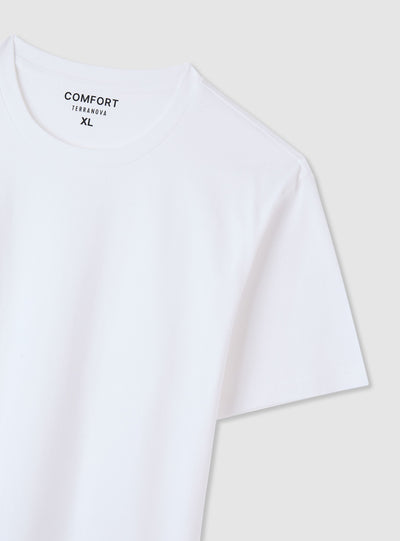 T-shirt comfort fit a tinta unita