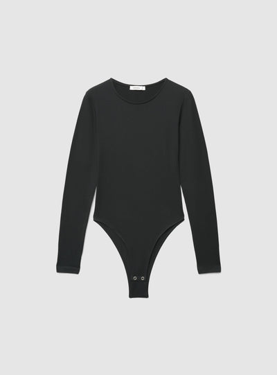 T-shirt body a maniche lunghe tinta unita