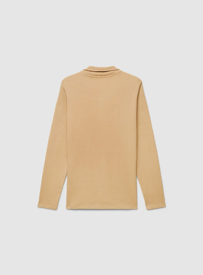 T-shirt con collo a zip
