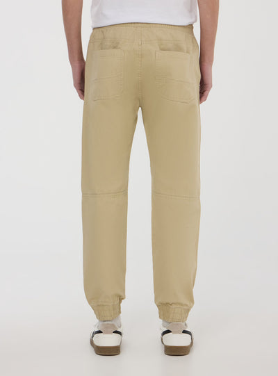 Jogger trousers with drawstring and cuffs