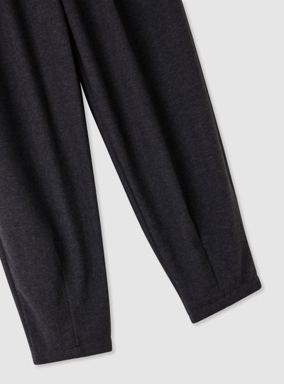 Solid colour barrel trousers