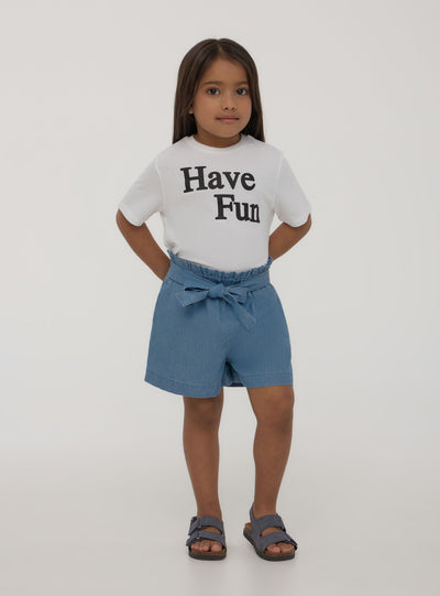 T-shirt con scritta Have Fun