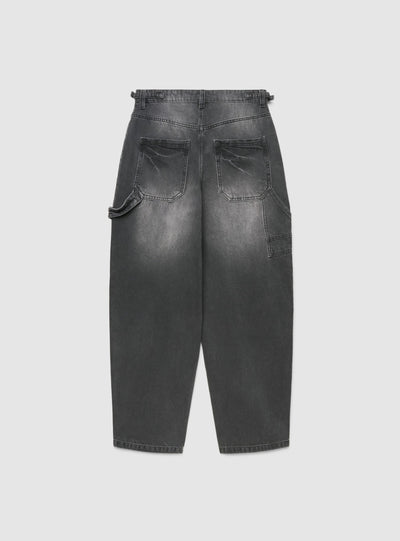 Jeans carpenter lunghi a tinta unita