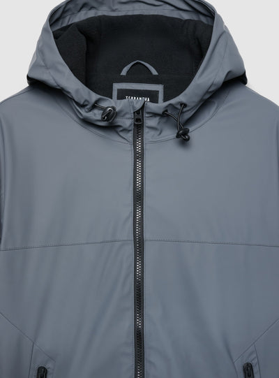 Giacca a vento con cappuccio e zip