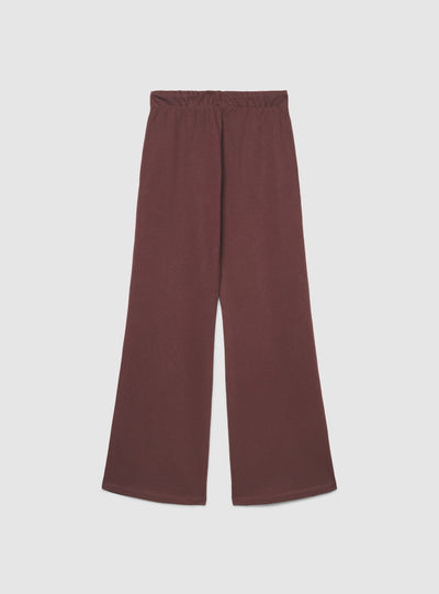 Pantaloni tuta ampi a zampa con coulisse