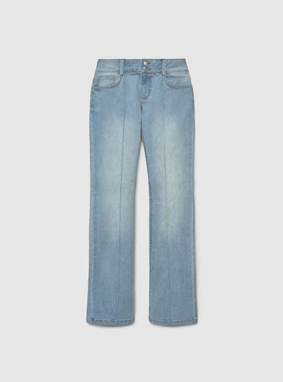 Jeans a zampa a vita bassa