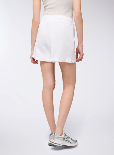 Shorts tuta a vita alta con risvolto