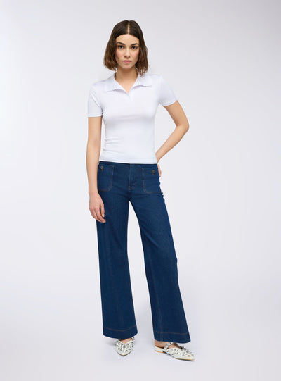 Slim fit polo majica u jednobojnoj varijanti