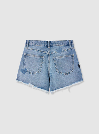 Pantalone Jeans Corto Applicazioni