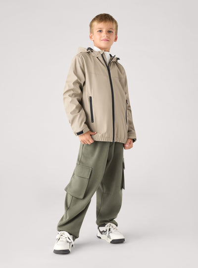 Giacca tecnica con cappuccio e zip