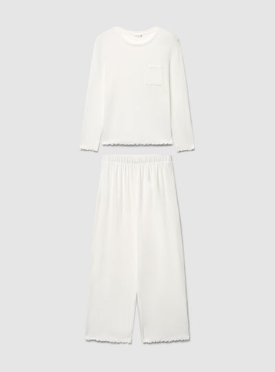 Set pigiama con maglia a maniche lunghe e pantaloni lunghi