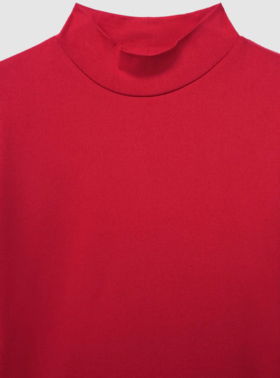 T-shirt lupetto in tessuto caldo