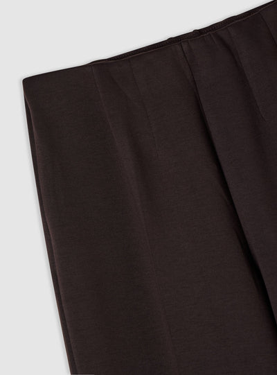 Solid colour wide leg trousers