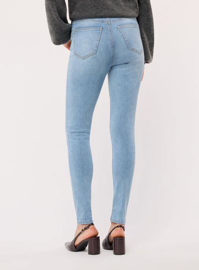 Jeans skinny a tinta unita