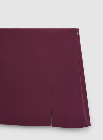 Jednobarevná skort s rozparkem
