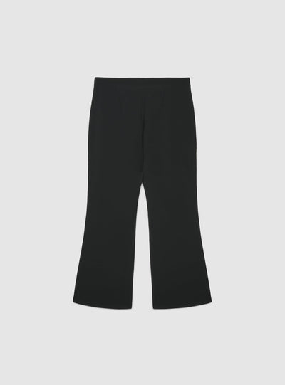 Pantaloni a zampa tinta unita