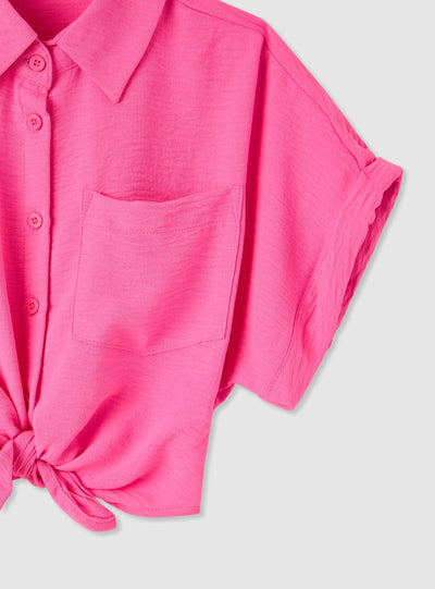 Camicia MC Tinta Unita