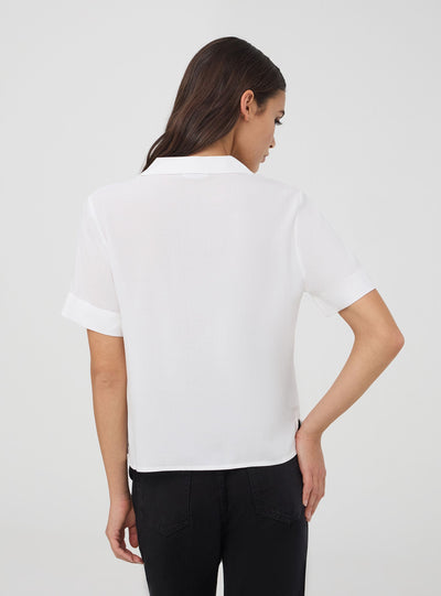 Camicia ampia maniche corte
