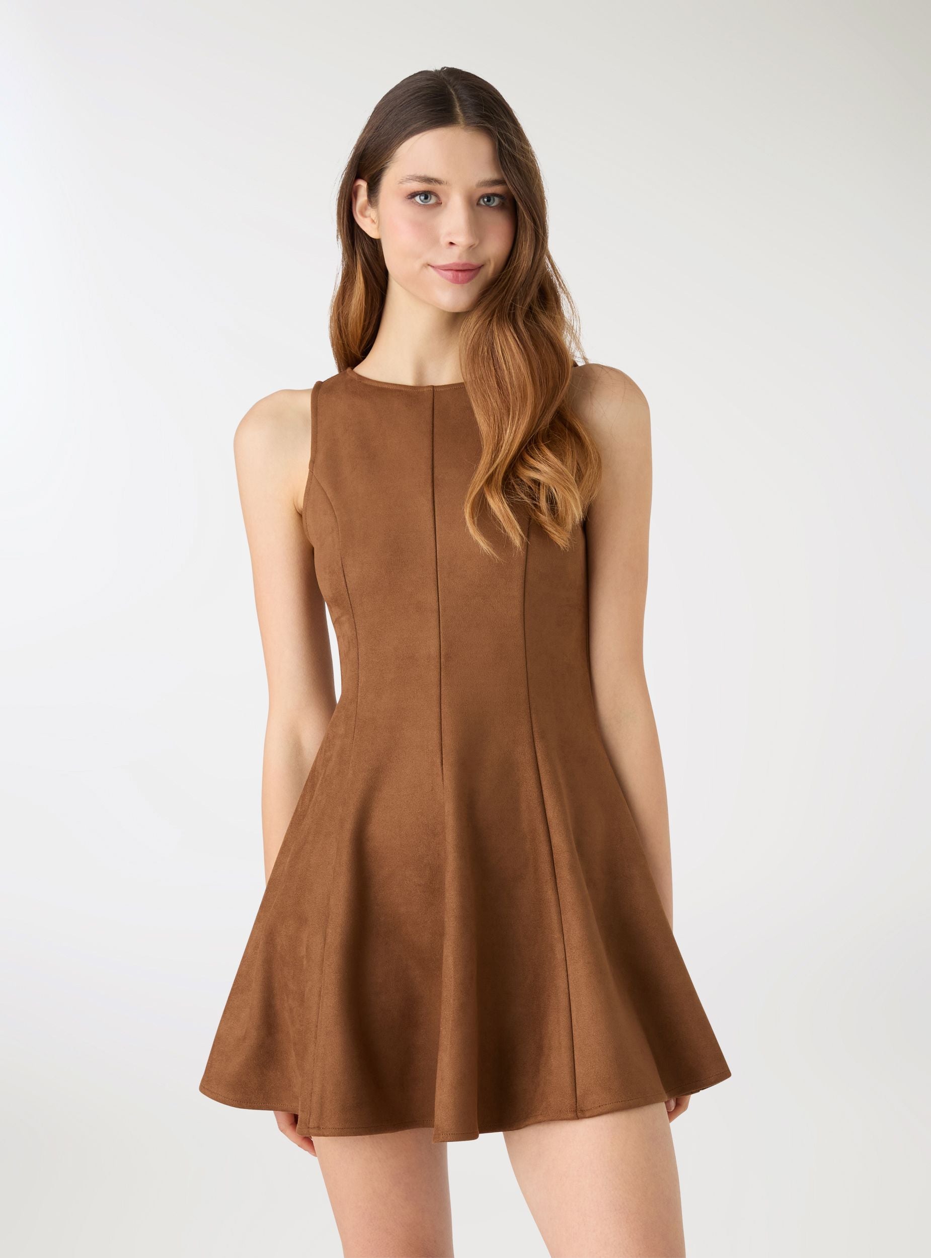 faux suede skater dress NWT Express Faux Suede Skater Dress Sold out Value $80 SZ S