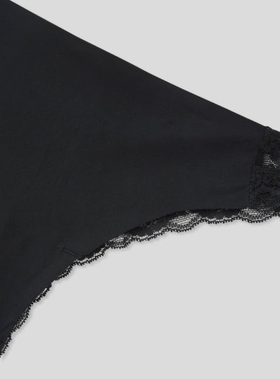Pack 2 slip brasiliana taglio vivo con pizzo