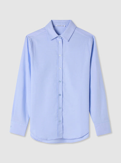 Camicia regular a tinta unita