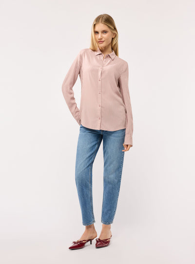 Camicia ampia a righe