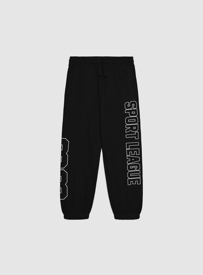 Pantaloni tuta lunghi con stampa college