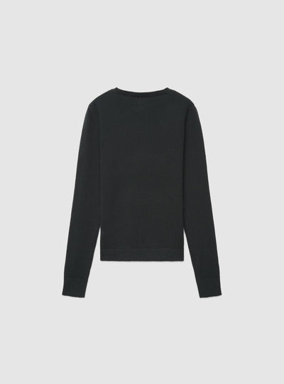Maglia girocollo a tinta unita