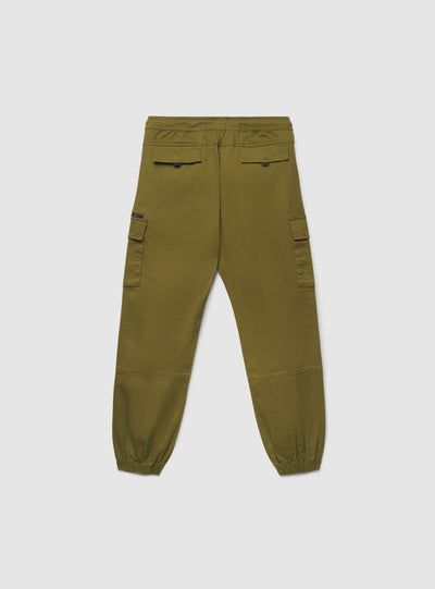 Pantaloni cargo con coulisse e tasche
