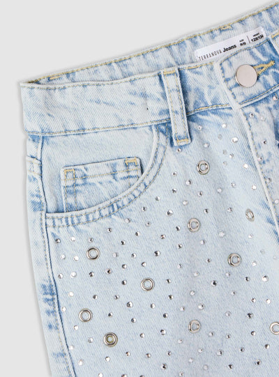 Pantalone Jeans Corto Applicazioni
