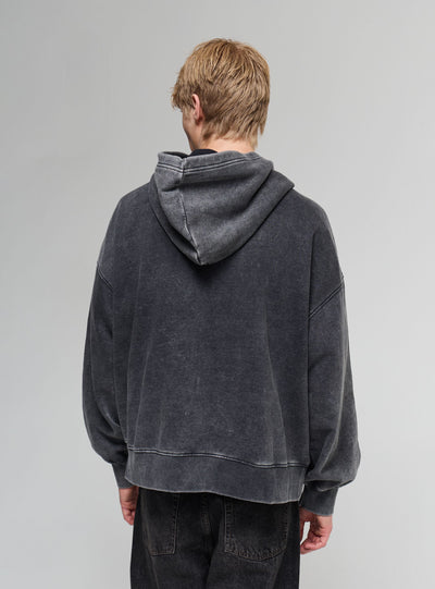 Felpa crop con zip e cappuccio