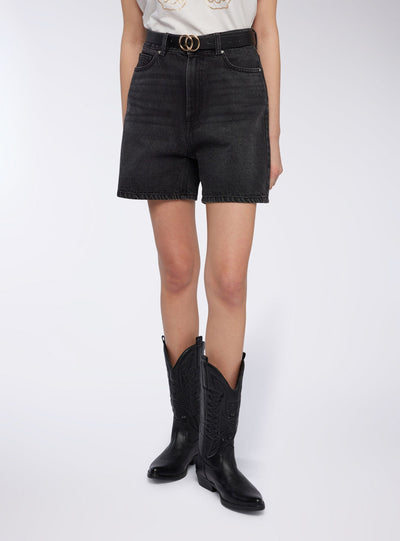 Dark denim bermuda shorts