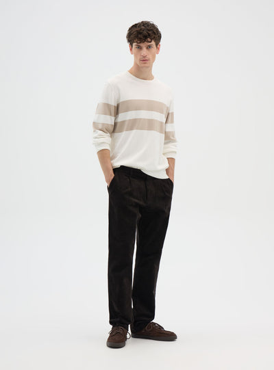 Maglia girocollo a righe