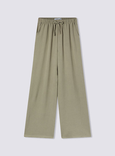 Pantalon large avec cordon de serrage