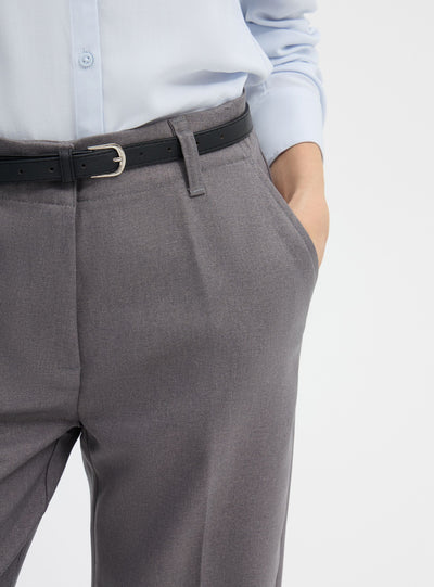 Pantaloni maxi wide leg a tinta unita