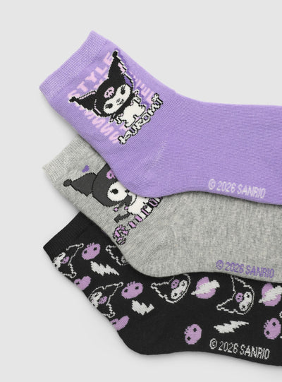 Pack 3 calzini con stampa Kuromi®