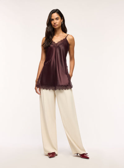 Pantaloni wide leg con pinces