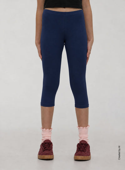 Pack 2 leggings 3/4 tinta unita