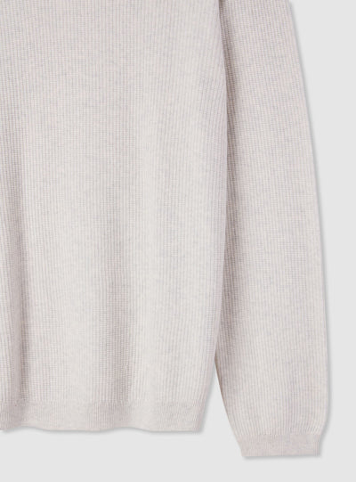 Maglia girocollo a punto mosso