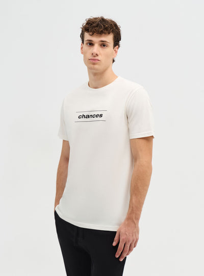 T-shirt con stampa lettering