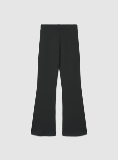 Leggings lunghi a zampa tinta unita