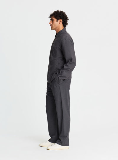 Pantaloni chino wide leg con pinces