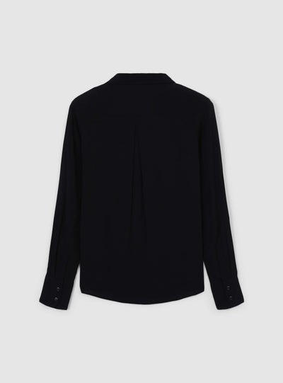 Camicia ampia a tinta unita