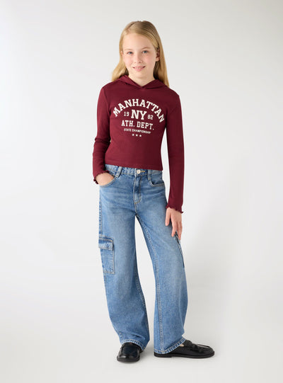 Jeans wide leg cargo