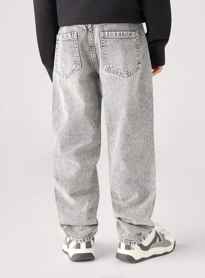 Children's jogger jeans with rips and drawstring