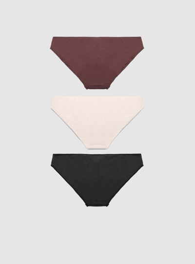 Pack 3 slip tinta unita