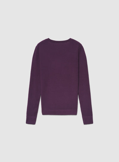 Maglia con scollo a V a tinta unita